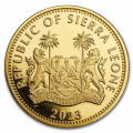 1 OZ GOLD SIERRA LEONE 2023 BU $100