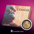CONGO 1 oz GOLD GORILLA 2021 CFA 3000 PROOF 1st box + coa