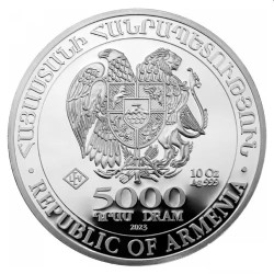 10 oz silver NOAH'S ARK ARMENIA 2023 bu Dram 5000