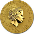 1 oz gold NUGGET 2007 KANGAROO $100 BU