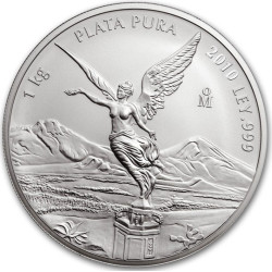 Mexico 1 kilo silver LIBERTAD 2010 bu
