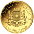 GOLD 1 oz ELEPHANT 2023 SOMALIA 1 000 shillings
