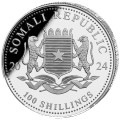 1 oz silver SOMALIA ELEPHANT 2023 Shillings 100