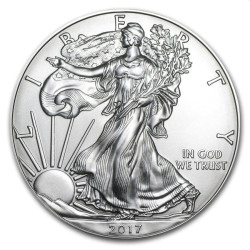1 oz silver U.S. Silver EAGLE 2017 $1 bu