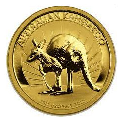 1/2 oz GOLD KANGAROO 2011 Nugget $25 bu