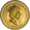 U.K. 1/2 oz gold BRITANNIA 1996 BU £50