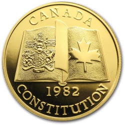 CANADA 1/2 oz gold CONSTITUTION 1982 $100