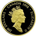CANADA 1/2 oz gold MAPLE SYROP SUGARING 1995 $200 PROOF