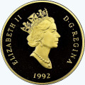 CANADA 1/4 oz gold Empress of India 1991 $100