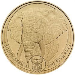 South Africa 1 oz gold BIG FIVE 2023 ELEPHANT BU 50 RAND