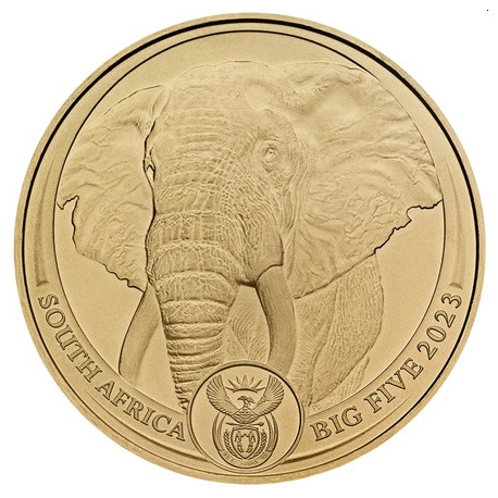 South Africa 1 oz gold BIG FIVE 2022 ELEPHANT BU 50 RAND