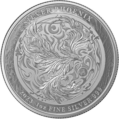 Niue 1 oz silver mythical PHOENIX 2023 proof-like $2 