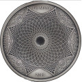 TREASURE WORLD COLLECTIBLES TAJ MAHAL 4 Layer 100 Gram Silver Coin Solomon Islands 2019 Antique Finish 