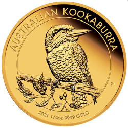 Kookaburra 1/4oz proof 2021 box&COA