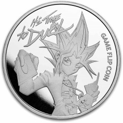 Niue 1 oz silver Yu-Gi-Oh! Game Flip Coin 2023 BU $2