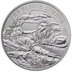 ST HELENA 1 oz silver The FAERIE QUEENE - UNA and the LION 2024 £1 