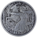 PM 1 oz silver GODS OF OLYMPUS 2023 ARES ANTIQUED $1