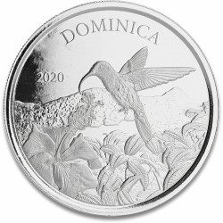 1 oz silver 2020 Dominica Hummingbird Eastern Caribbean N°2 / 8 EC3