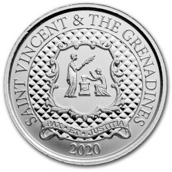 1 oz silver 2020 ST VINCENT & GRENADINES - PAX ET JUSTITIA Eastern Caribbean N°6 / 8 EC3