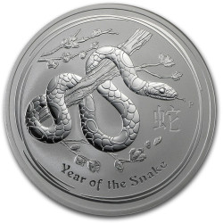 PM Australia 10 oz silver Year of the Snake 2013 BU $10