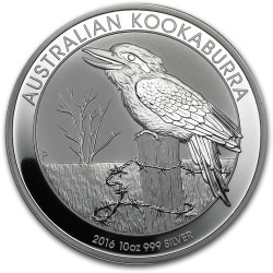 PM 10 oz silver KOOKABURRA 2016 $10 bu