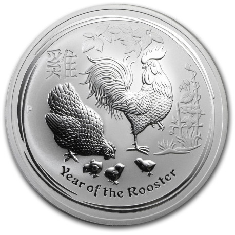 10 oz SILVER ROOSTER 2017
