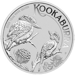 PM 10 oz silver KOOKABURRA 2023 $10 Australia 