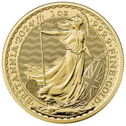 GOLD 1 oz GOLD BRITANNIA 2024 £100 King Charles bu