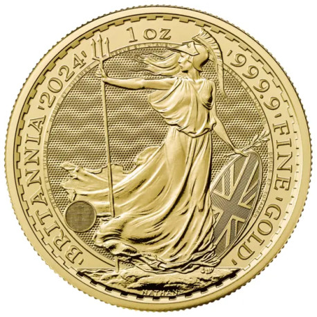GOLD 1 oz GOLD BRITANNIA 2024 £100 King Charles bu