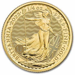 1/4 oz GOLD BRITANNIA £25 bu