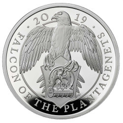 1 oz silver QUEEN'S BEAST 2019 The FALCON of the Plantagenets PROOF