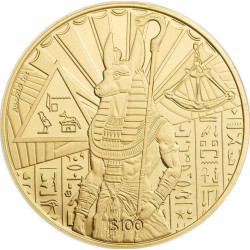 1 oz GOLD Gods of Egypt 2023 ANUBIS $100 bu