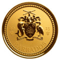 1 oz GOLD Barbados TRIDENT 2023 $5 bu