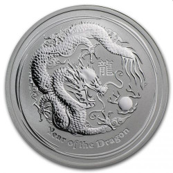 PM 1/2 oz silver Dragon 2012 $0.50 bu