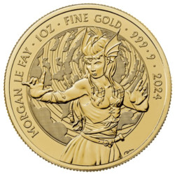 GOLD 1 oz GOLD MYTHS & LEGENDS 2023 £100 MORGAN LE FAY