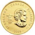 Canada 1 oz GOLD MAPLE LEAF 2009 VANCOUVER 2010 TOTEM