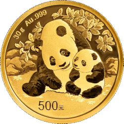 Gold CHINA PANDA 30 GR 2024 Yuan 500
