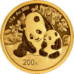 Gold CHINA PANDA 15 GR 2024 Yuan 200
