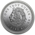 1 troy oz silver AZTEC CALENDAR - CUAUHTEMOC