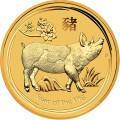 Australian Lunar Series II 2019 Year of the Pig 1 oz Gold Proof Coin