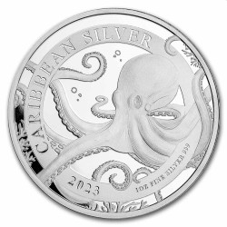 Barbados 1 oz silver OCTOPUS 2023 BU $1