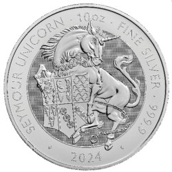 UK 10 oz silver Tudor Beasts BULL OF CLARENCE 2023 BU £10
