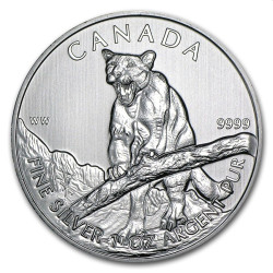 Canada 1 oz silver COUGAR 2012 Predator bu $5