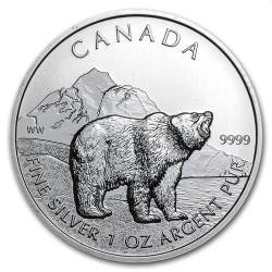 Silver 1 1/2 oz POLAR BEAR 2013