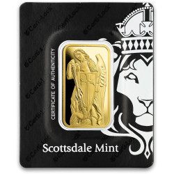 1oz GOLD ST Michael Bar 999.9 in TEP