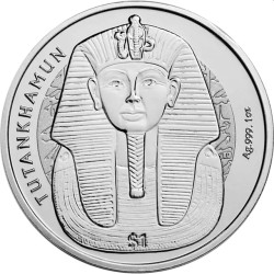 1 oz silver Gods of Egypt 2023 TUTANKHAMUN $1 bu 