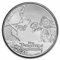 Niue 1 oz silver PIRATES OF THE CARIBBEAN 2021 $2 Black Pearl