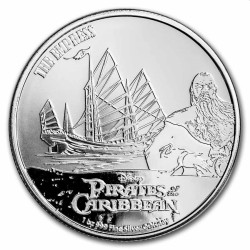 Niue 1 oz silver PIRATES OF THE CARIBBEAN 2022 $2 SILENT MARY