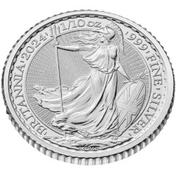 1/10 oz silver Britannia 2024 BU 20P