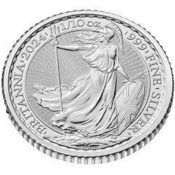 1/10 oz silver Britannia 2025 BU 20P